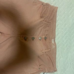 Old Navy Pink Power Slim Straight Jeans